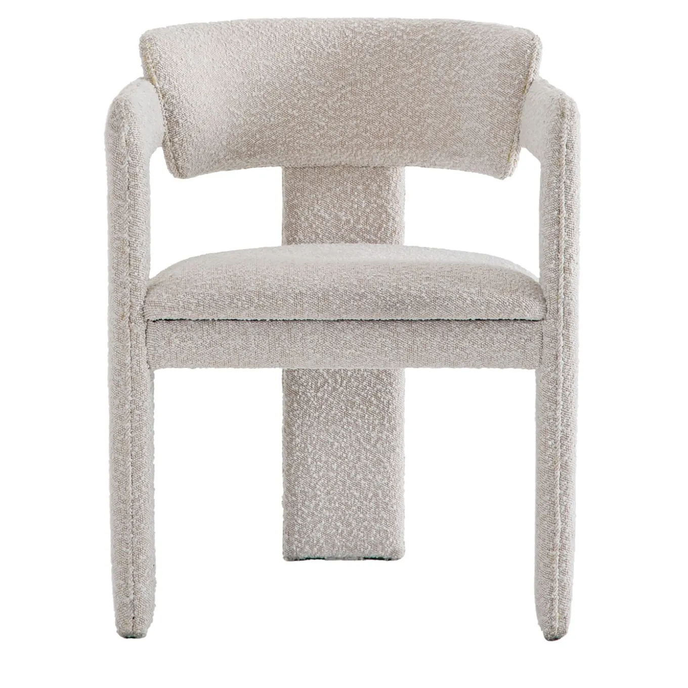 Iris White Fabric & Ash Frame Chair