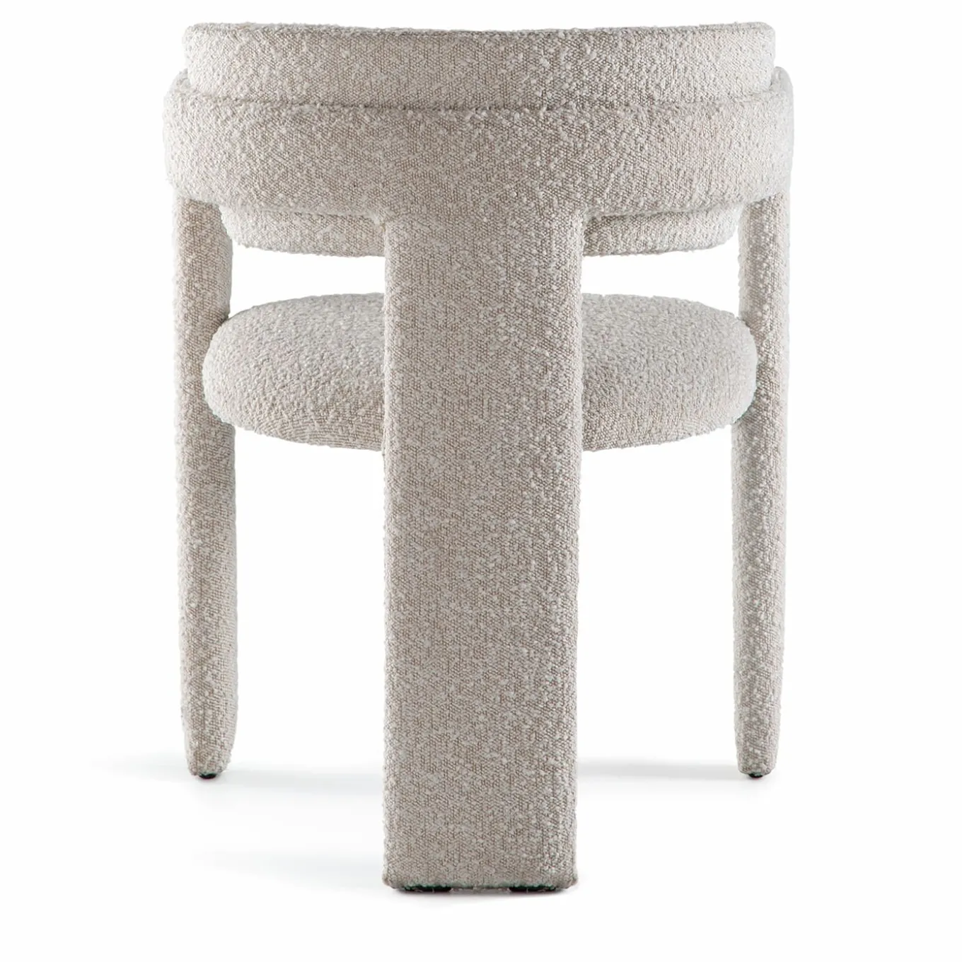 Iris White Fabric & Ash Frame Chair