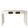 Irma Desk Ivory and Nut Brown