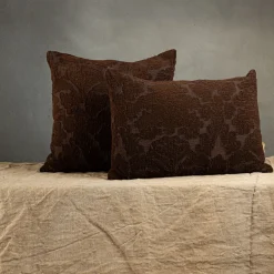 Irremeabile Floral Square Brown Cushion