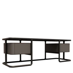 Isabel Wood and Leather Desk