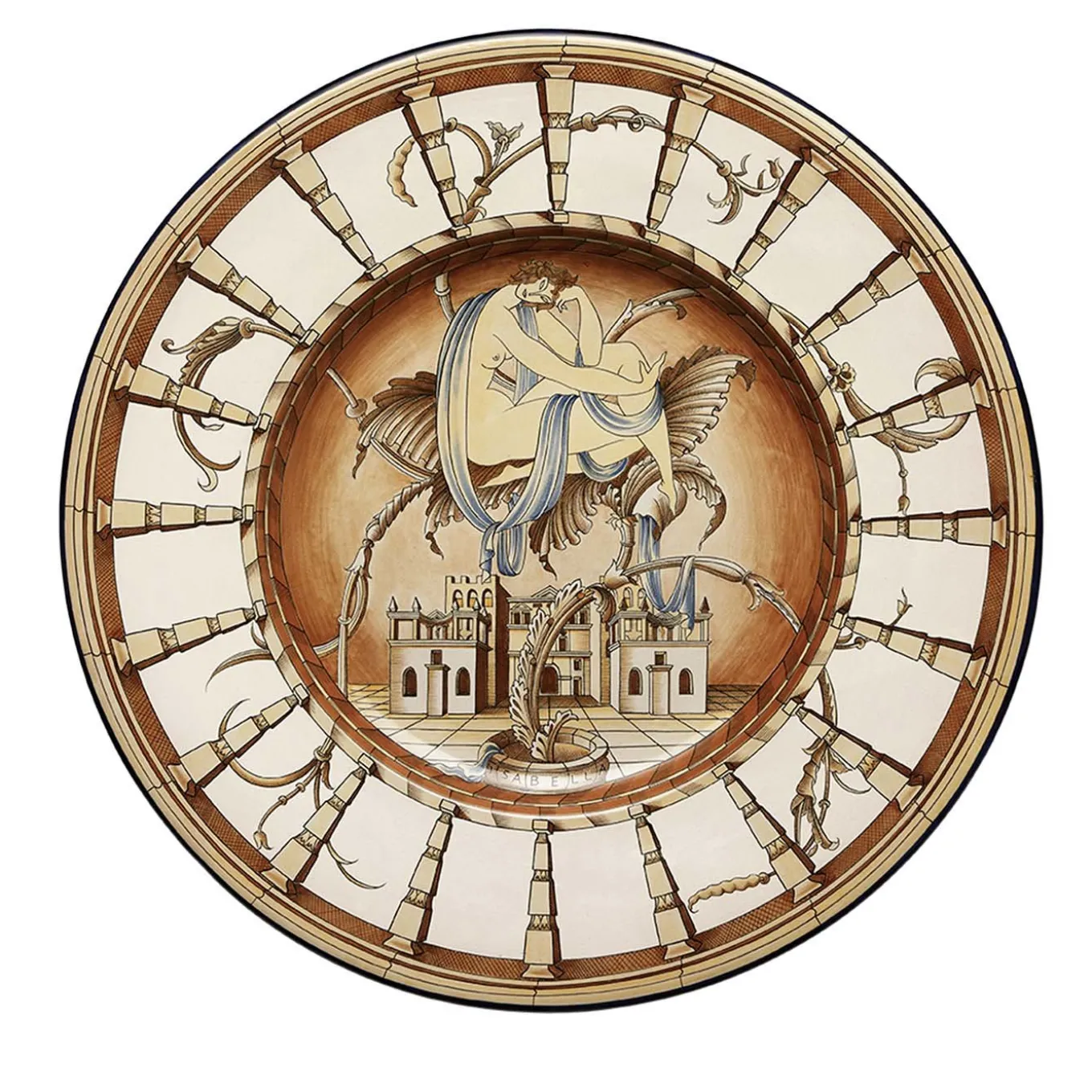 Isabella White Plate - Limited Edition by Gio Ponti