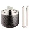 Iside Bronze Thermic Ice Bucket with Pincers