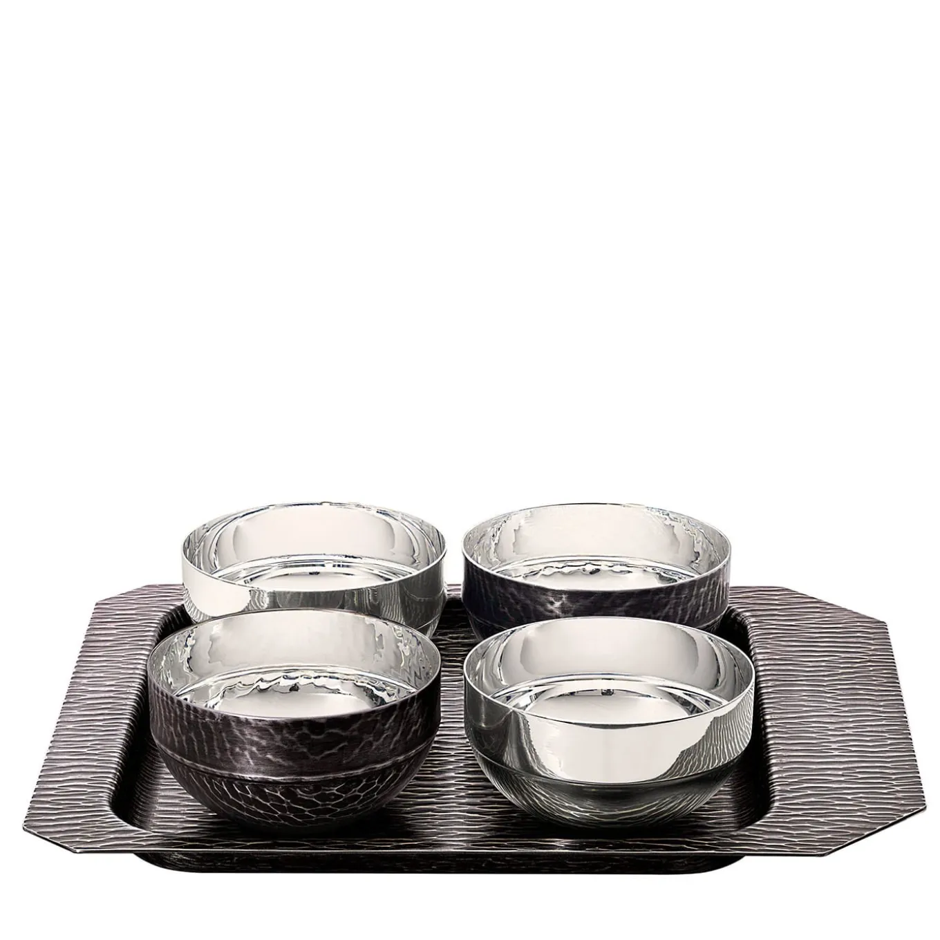 Iside Bronze Tray with 4 Bowls