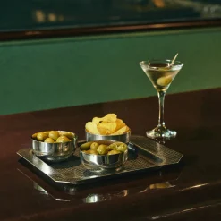 Iside Bronze Tray with 4 Bowls