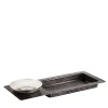 Iside Recatngular Bronze Tray with Bowl