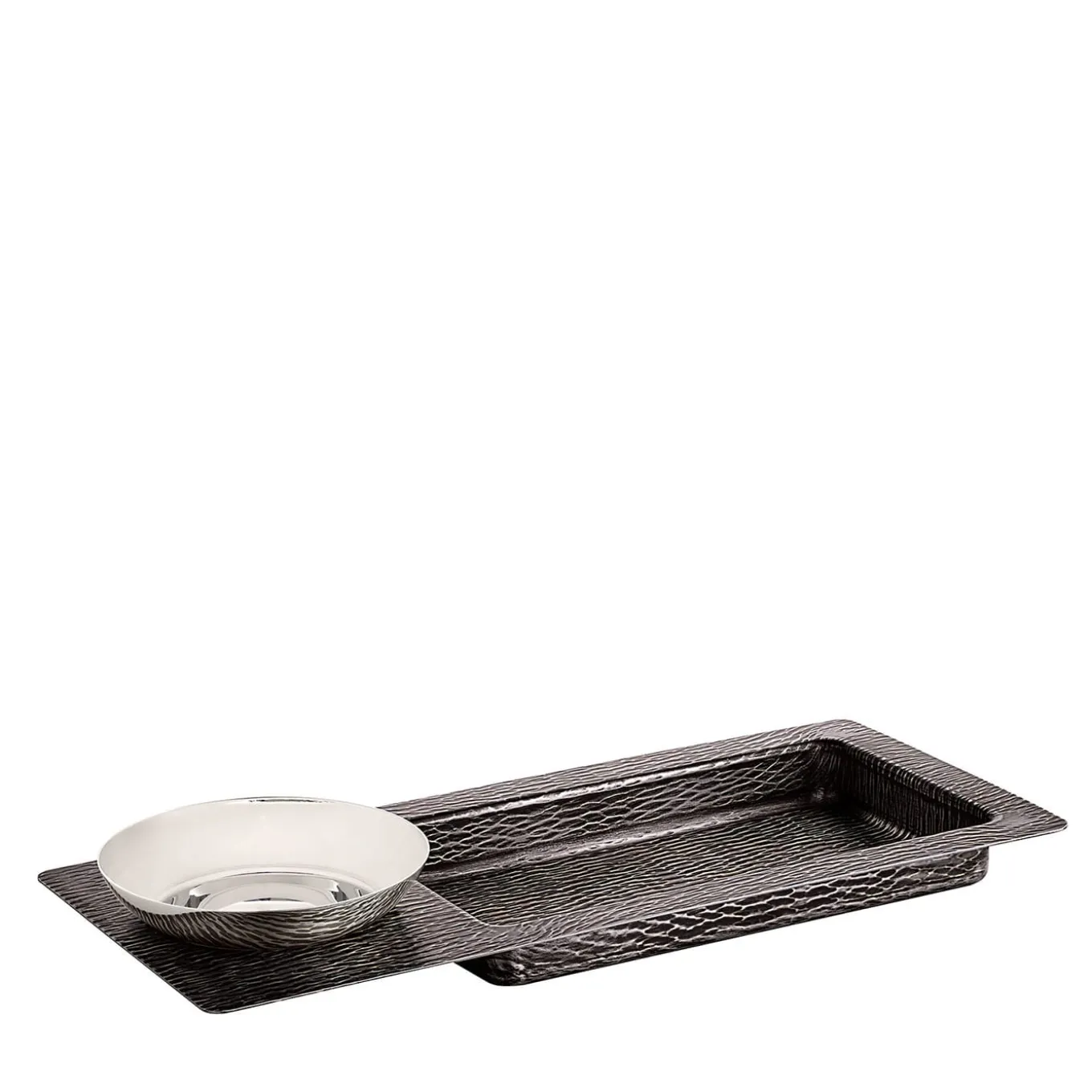 Iside Recatngular Bronze Tray with Bowl