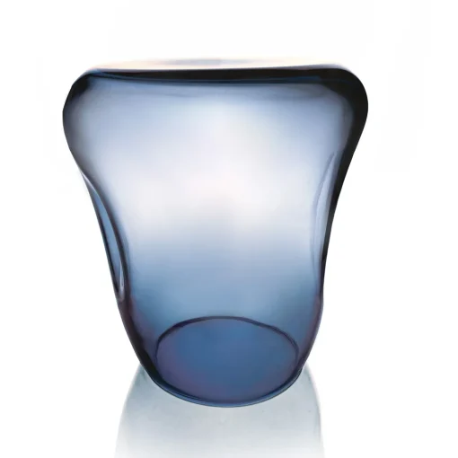 Isola blue Murano glass stool
