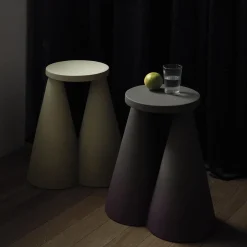 Isola Purple Ceramic Side Table by Cara/Davide