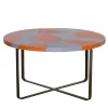 Isole Sur Round Polychrome Coffee Table by Nestor Perkal
