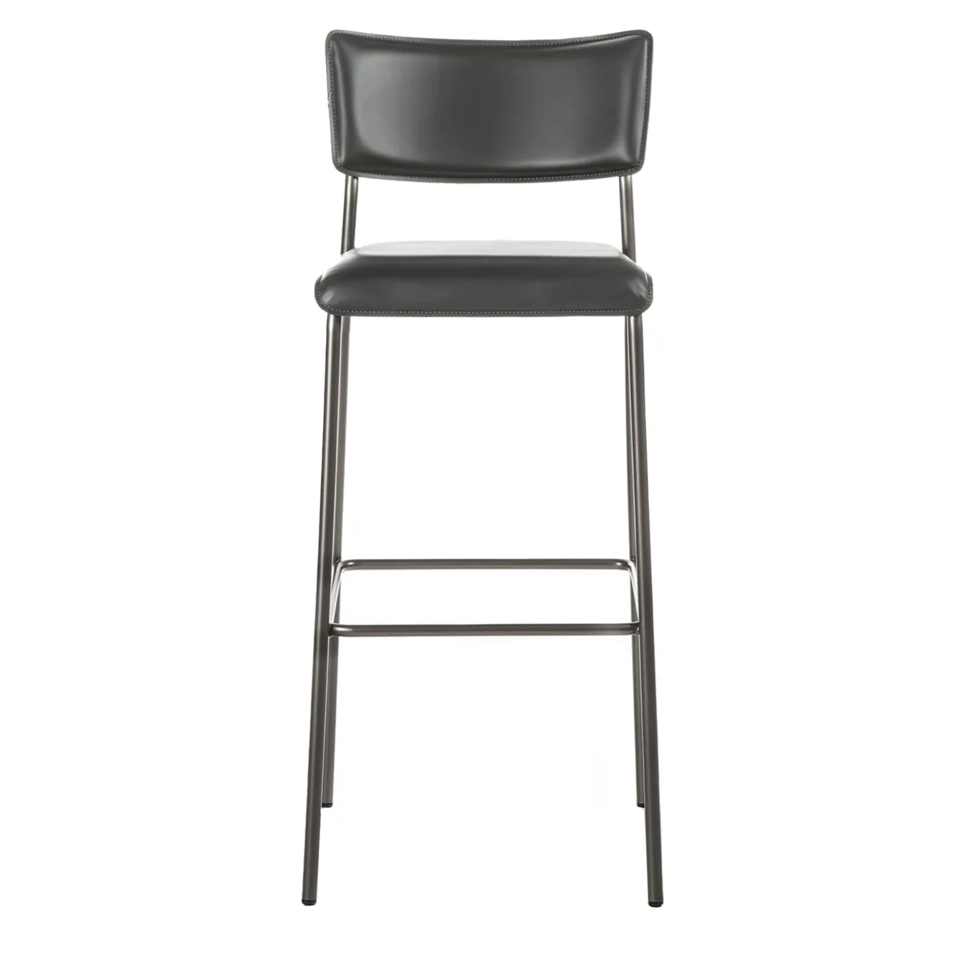 Isotta Leather Bar Stool