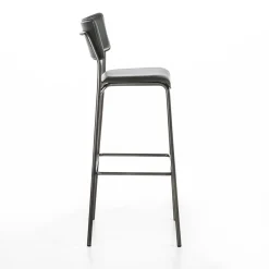 Isotta Leather Bar Stool
