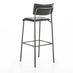 Isotta Leather Bar Stool