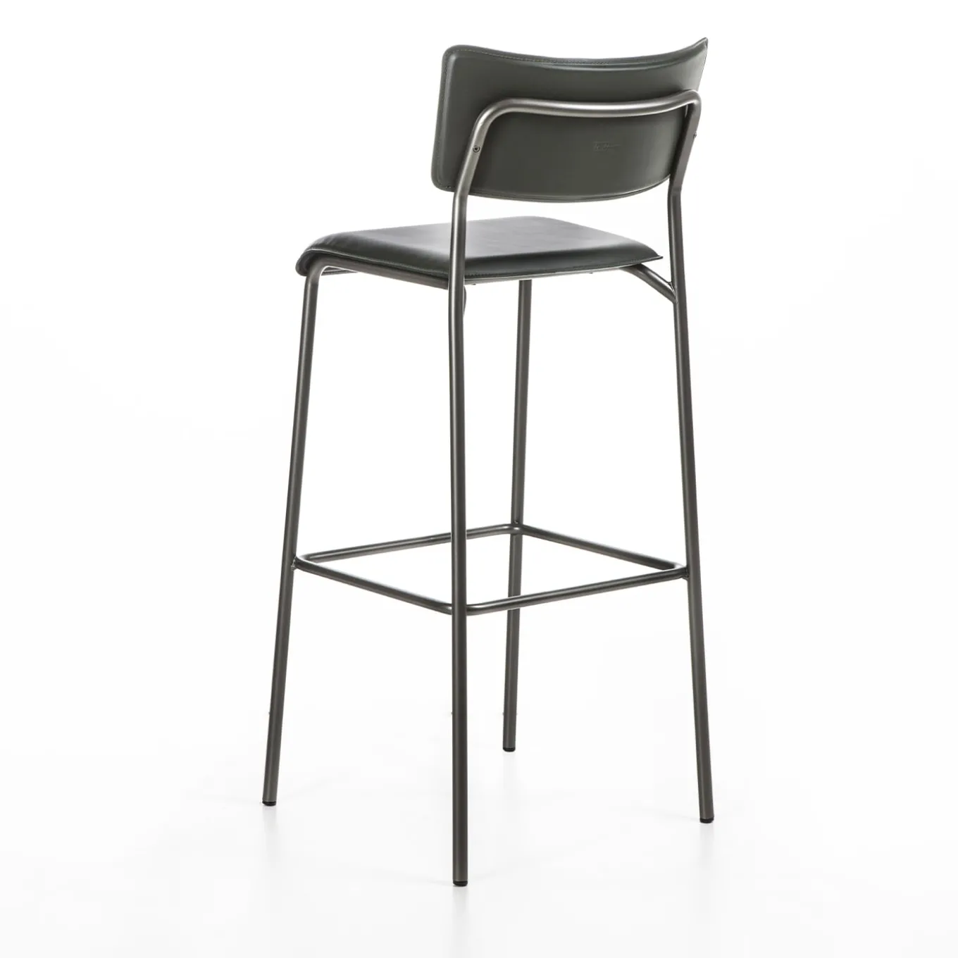 Isotta Leather Bar Stool