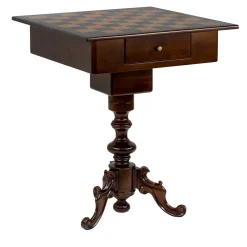 Italian Style Wood Chess Table