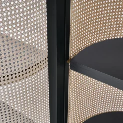 Itoku Vienna Straw & Moka-Finished Ash Bookcase #1