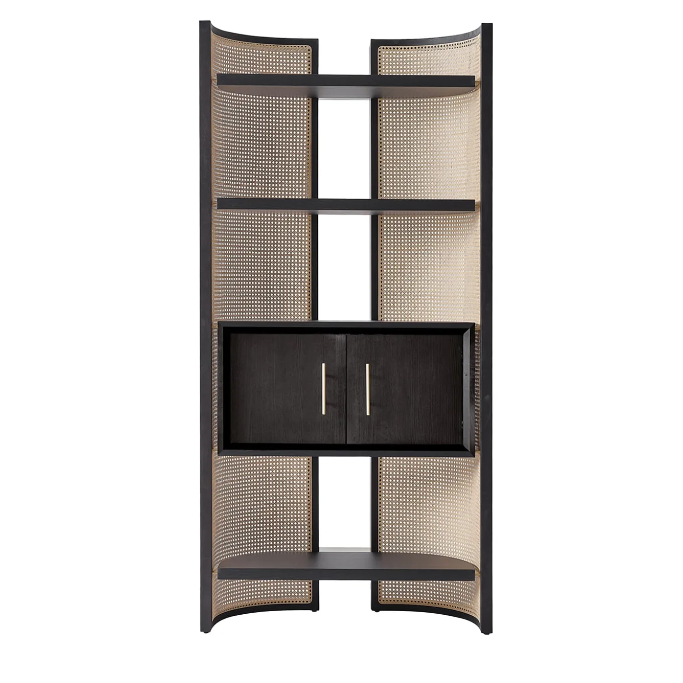 Itoku Vienna Straw & Moka-Finished Ash Bookcase #2