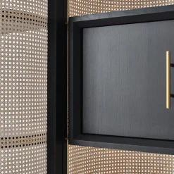 Itoku Vienna Straw & Moka-Finished Ash Bookcase #2