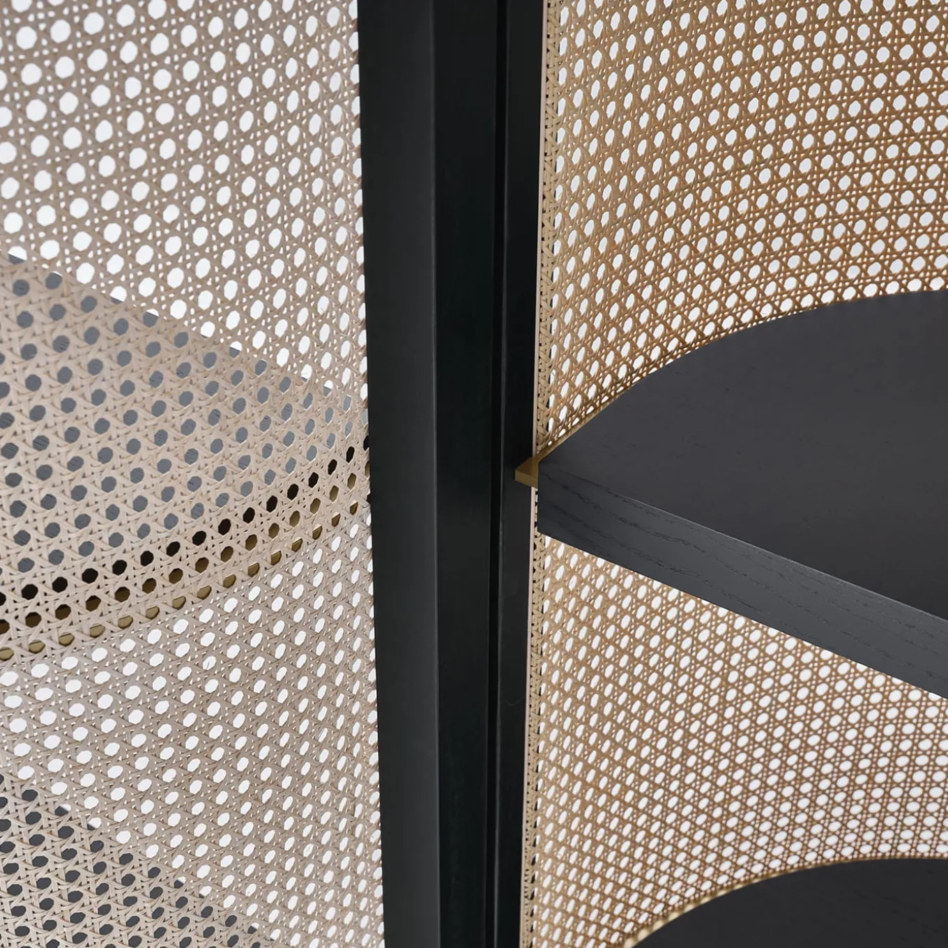 Itoku Vienna Straw & Moka-Finished Ash Bookcase #2