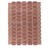 Ivory and Light Coral Tones Wool Rug