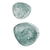 Jade Dining Set of 2 Mottled Teal Plates