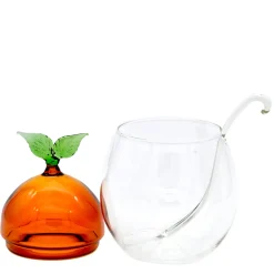 Jam Container with Leaf Detail