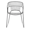 Japan Black Metal Outdoor Chair