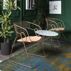 Japan Copper Metal Outdoor Chair