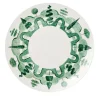 Jardin a l'Italienne Round Green Ceramic Charger Plate