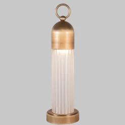 JELLYFISH Bronze and Matte White Portable Lamp by Luca Bussacchini