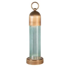 JELLYFISH Light Blue and Bronze Portable Lamp by Luca Bussacchini