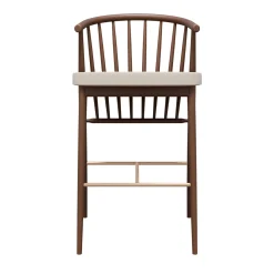 Jenny Ash Wood Upholstered Bar Stool