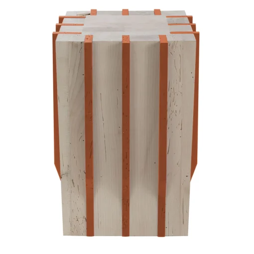 Jeunesse Orange Stool By Duccio Maria Gambi