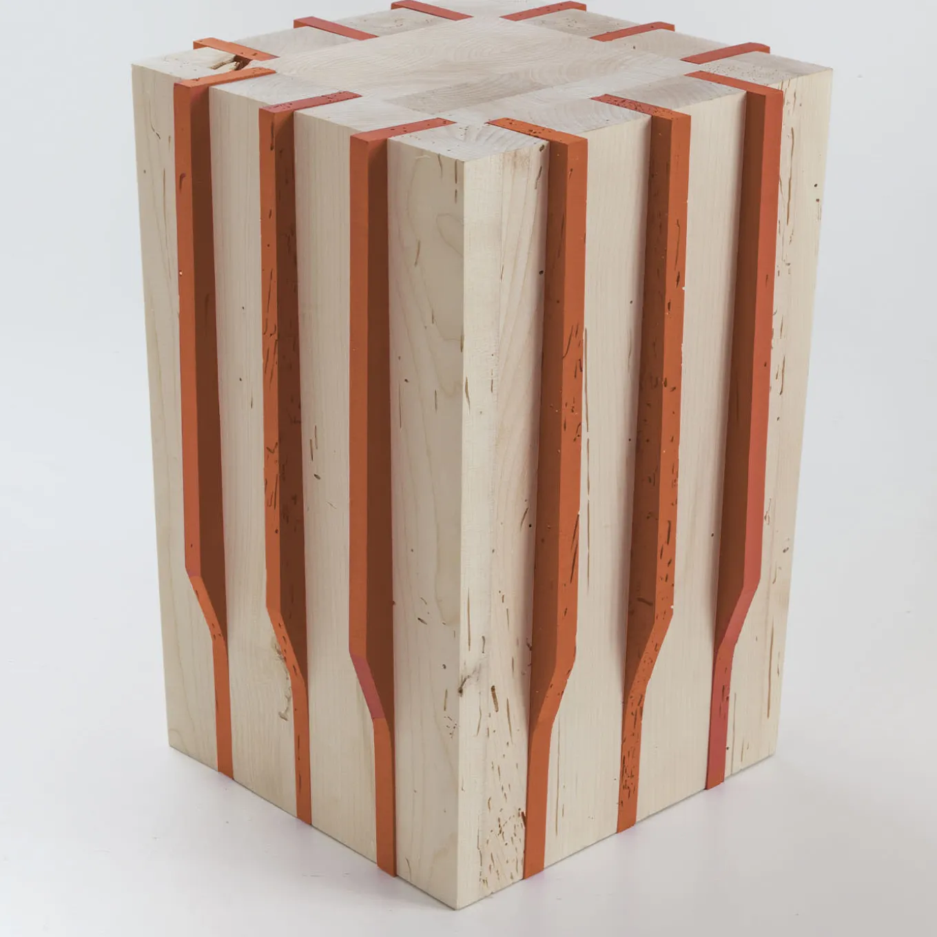 Jeunesse Orange Stool By Duccio Maria Gambi