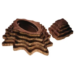 Jewelry Holder in Burnished Copper Leaf