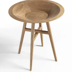 Joker Round Brown Accent Table