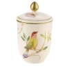 Jolie Gold Details Porcelain Lidded Vase