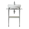 Jolie White Ceramic And Chrome Finish Console