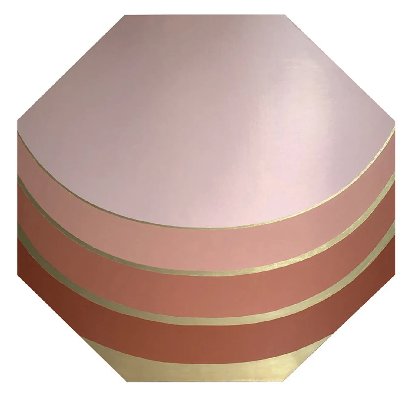 Joy Orange Octagonal Decorative Panel