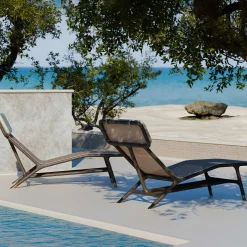 Joyce Black Chaise Longue