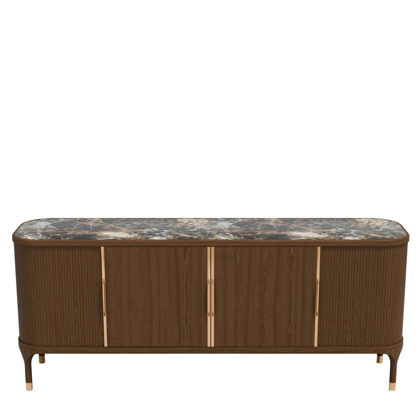 Joyce 4-Door Sideboard with Stone Top by Libero Rutilo