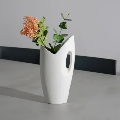 Jug White Ceramic Vase