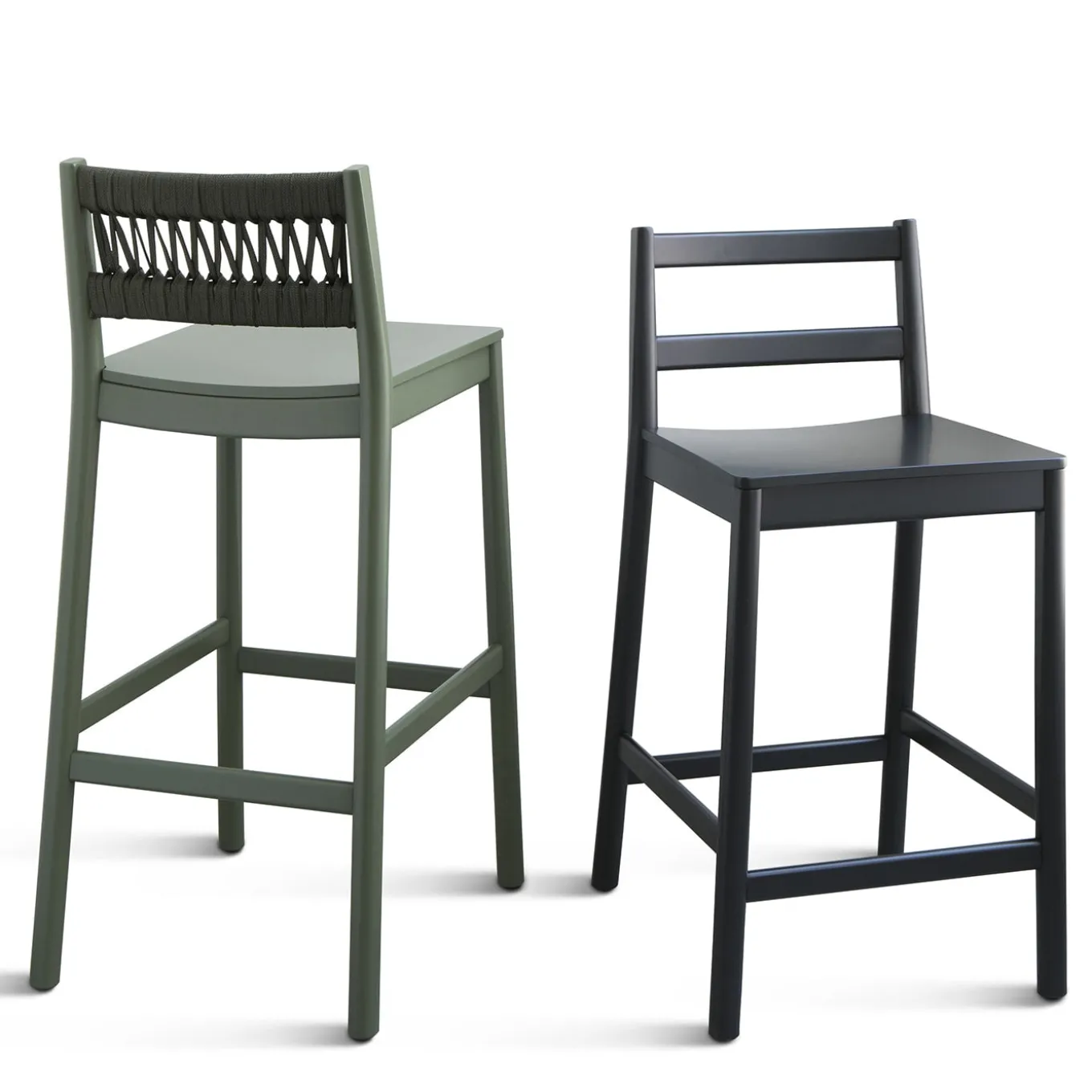 Julie Black Stool by Emilio Nanni