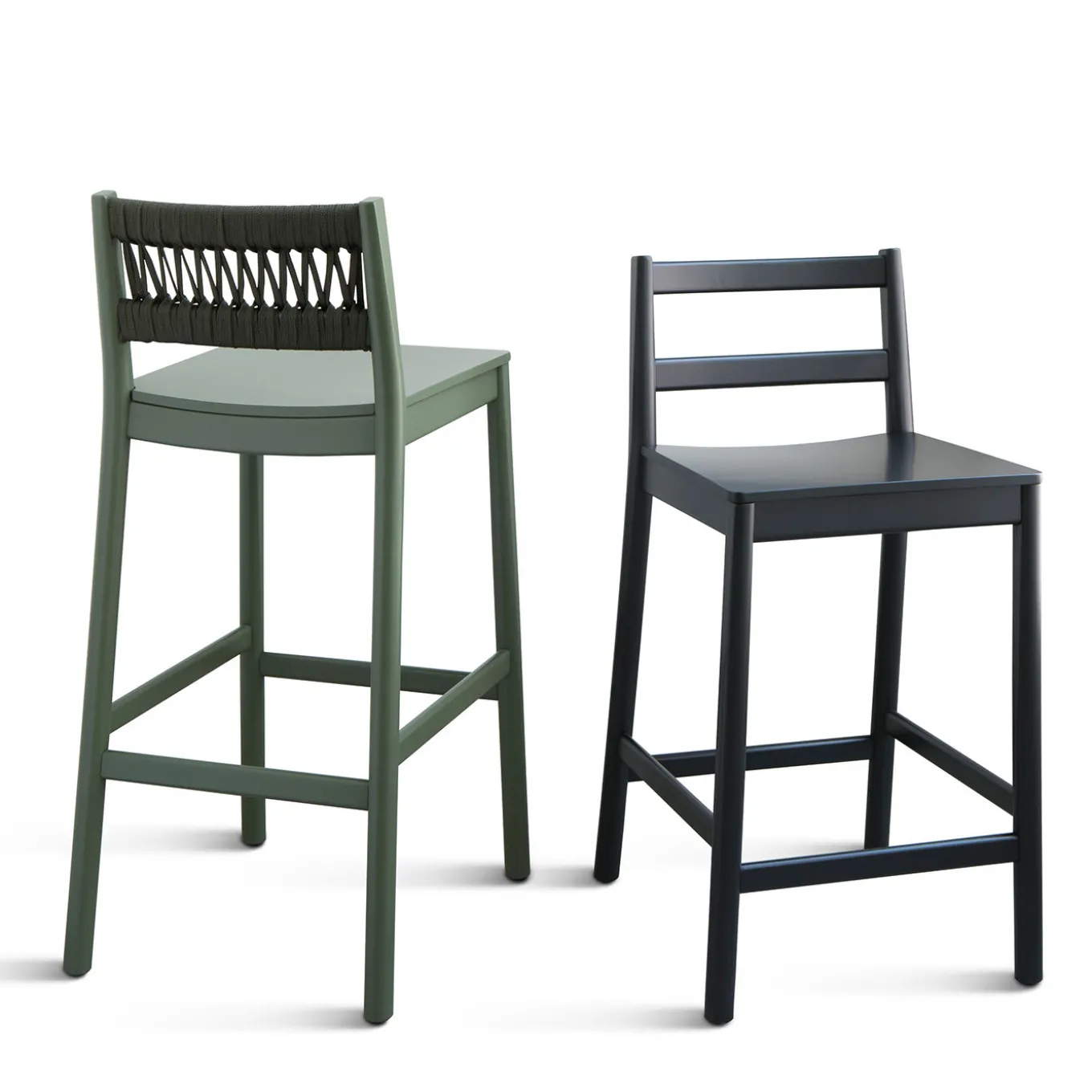 Julie Black Stool by Emilio Nanni