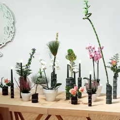 Kadomatsu Black Marquina Candleholder by Michele Chiossi