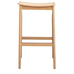 Kalea High Stool in Natural Oak by Lorenz+Kaz