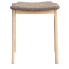 Kalea Low Stool in Ash with Upholstered Seat by Lorenz+Kaz #2