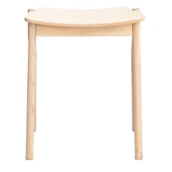 Kalea Low Stool in Ash Wood by Lorenz+Kaz
