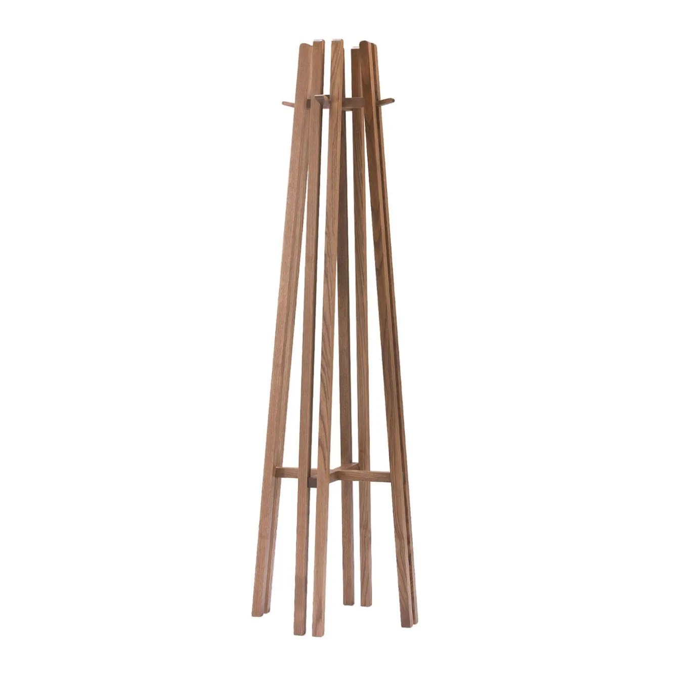 Kali Ash Stained Walnut Coat Rack by Fabio Rebosio