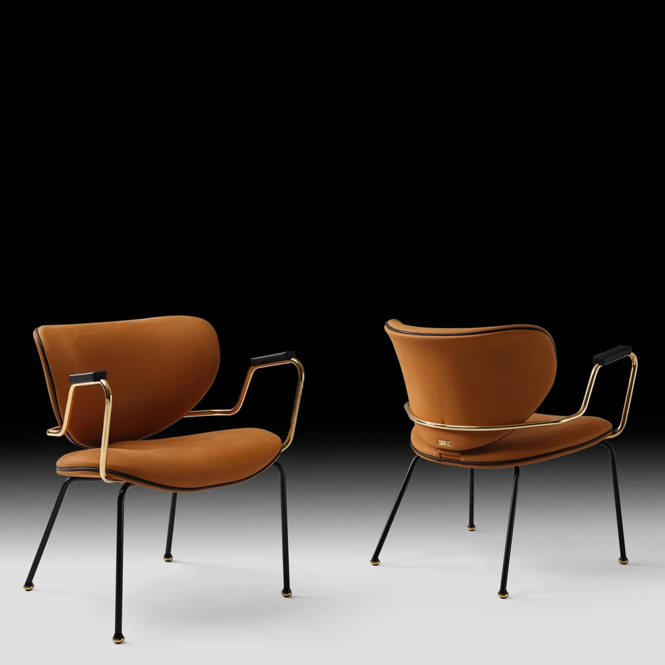 Kalida Brown Leather Lounge Chair